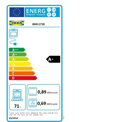 Energy Label Of: 00411718