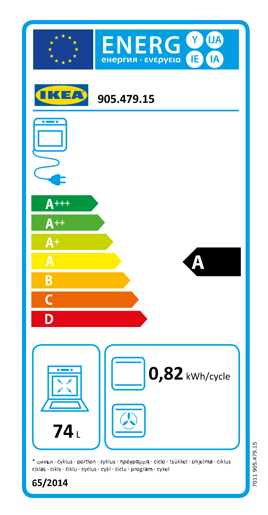 Energy Label Of: 90547915