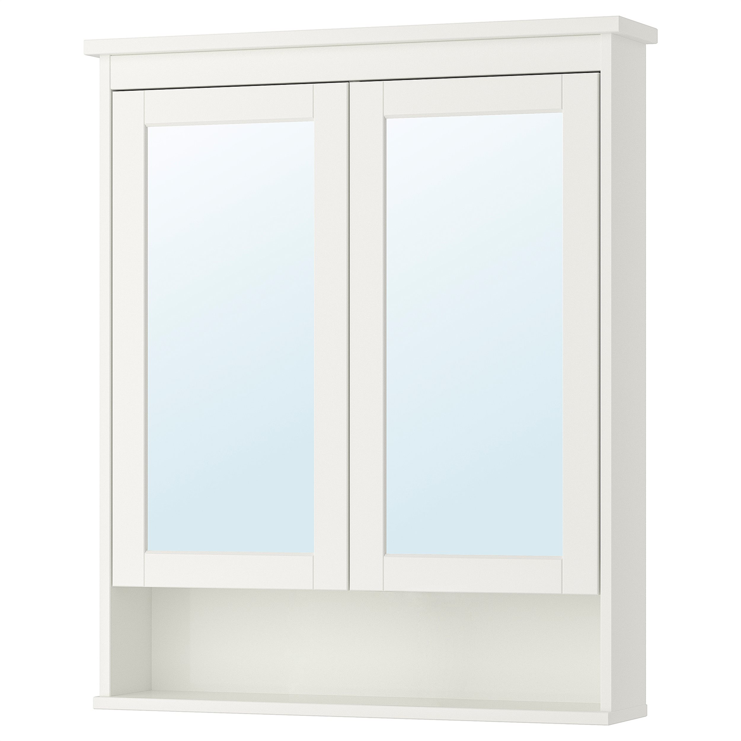 HEMNES mirror with 2 doors, White IKEA Greece
